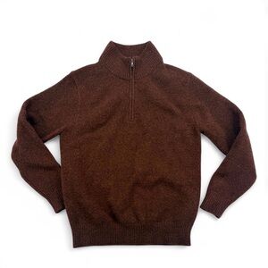 Men’s Uniqlo Souffle Yarn Half-Zip Sweater-Soft Non-Itchy Layering Essential M